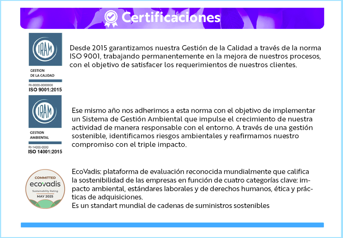 Certificaciones